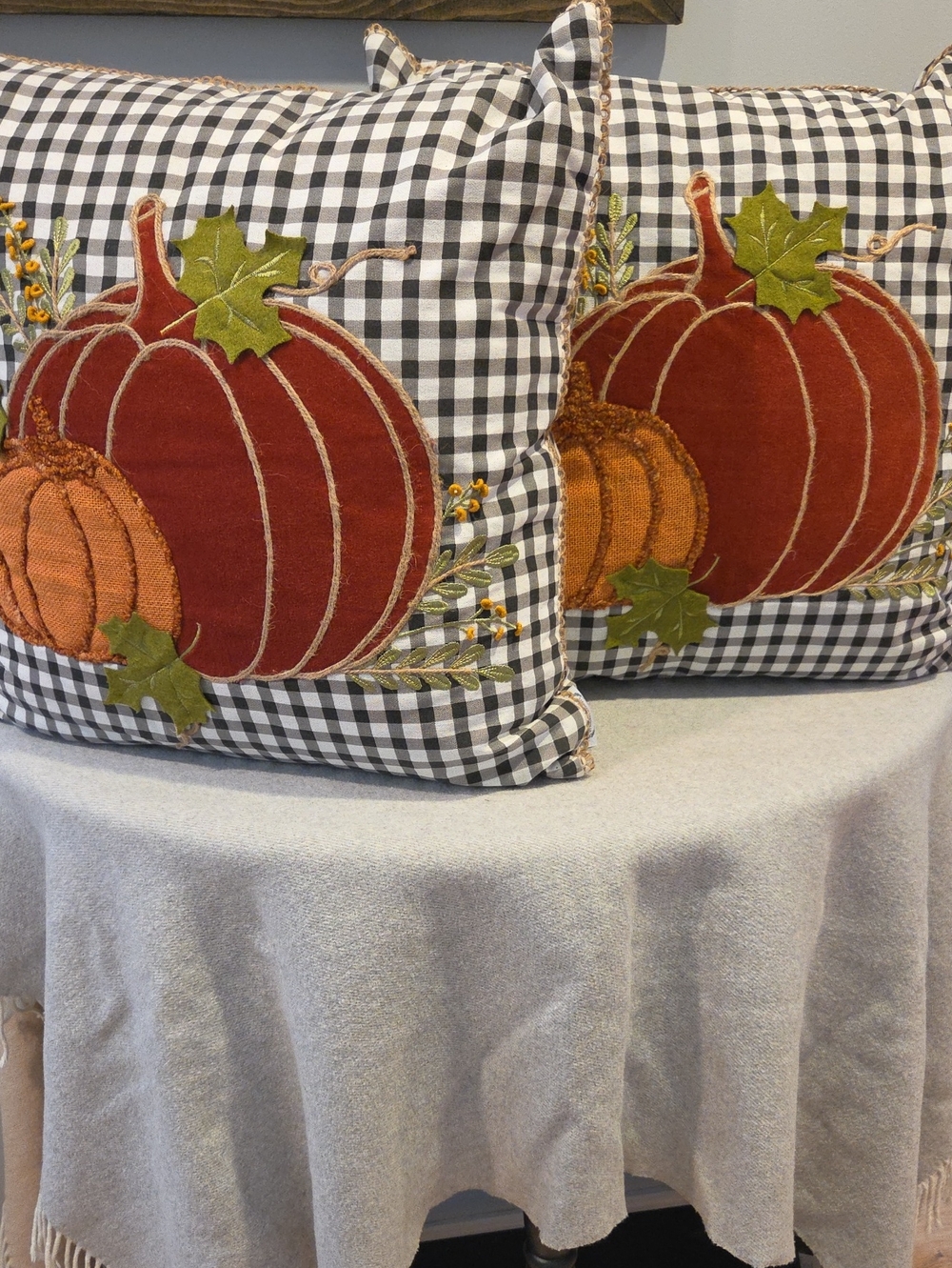 The Prairie By Rachel Ashwell Set Of 2 Decorative Fall Themed Pillows.